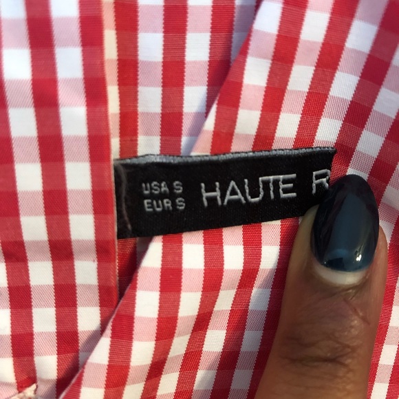 Haute Rogue: Gingham Choker Collar Blouse - Picture 5 of 6